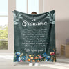 Personalized Grandma Blanket, Custom Flower Grandma Blanket, We Love You Grandma Blanket, Message Blanket, Nana Blanker, Mother's Day Gift