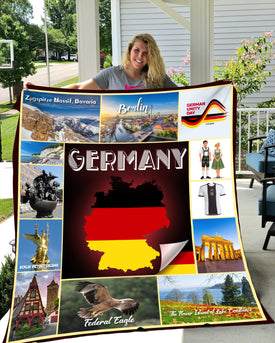 Personalized GERMAN Custom Blanket, Minky Blanket, Fleece Blanket, Sherpa Blanket, Gift for Mom, Dad