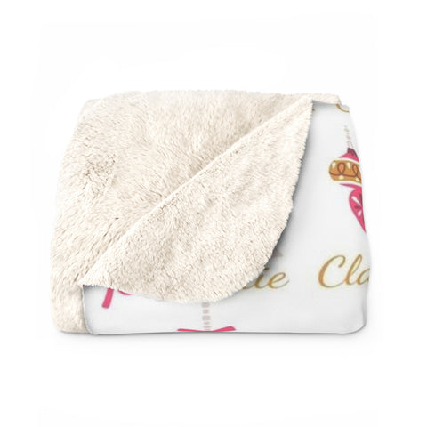 Image of Personalized Nutcracker Ballet Blanket, Custom Nutcracker Baby Blanket, Baby Girl Christmas Blanket, Ballet Blanket for Girl, Christmas Gift