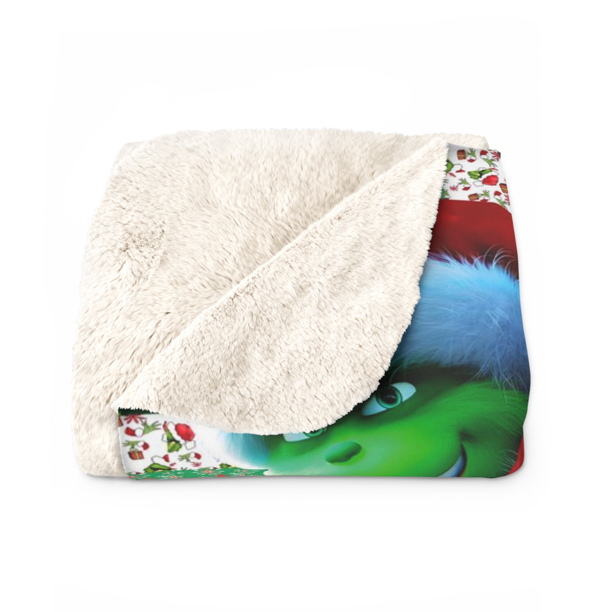 Personalized Christmas Grinch Blanket, Custom Baby Grinch Face Blanket, Grinchmas Blanket, Christmas Baby Blanket, Christmas Gifts