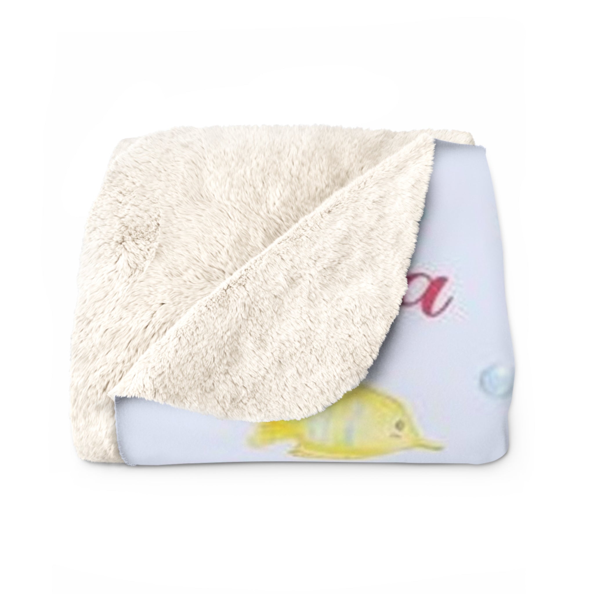 Personalized Baby Blanket, Custom Sea Animals Baby Blanket, Under The Sea Blanket, Ocean Baby Blanket, The Sea Nursery Blanket