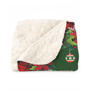 Personalized Christmas Blanket, Custom Baby Animals Train Christmas Blanket, Baby First Christmas Blanket, Train Animals Blanket, Christmas Gift