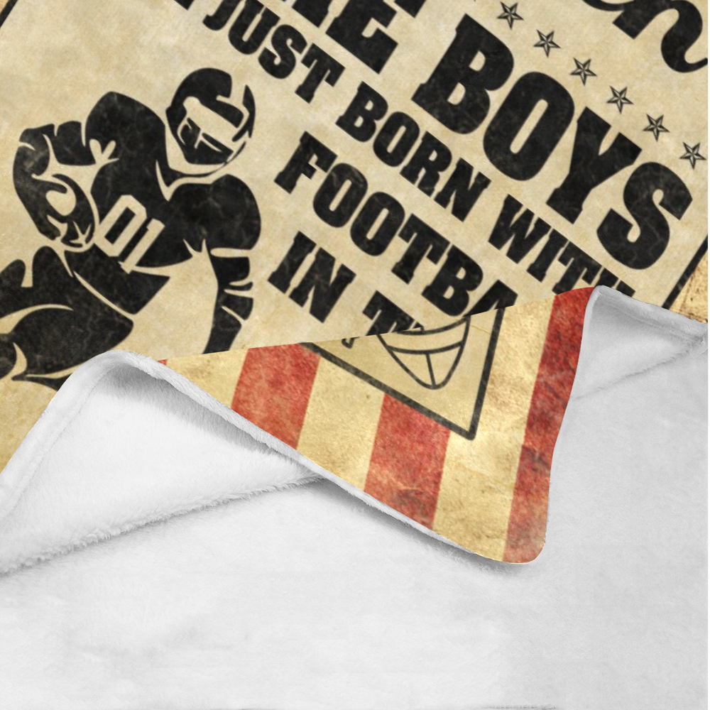 Personalized Football Blanket, Custom Son American Football Blanket, To My Son Blanket, Football Lovers Blanket, Message Blanket, Sport Blanket
