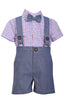 Bonnie Jean Little Boys Gentleman Striped Outfits Suit Set