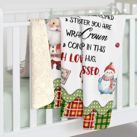 Image of USA Printed Custom Blanket, To My Daughter Merry Christmas Blanket, Christmas Gift Blanket, Custom Teen Kid Blanket, Personalized Sherpa Blanket, Fleece Blanket, Baby Shower Gift, Christmas Gifts for Girl for Daughter