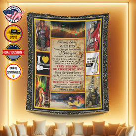 Personalized Son Blanket, To My Son Never Forget How Much I Love You Custom Name Blanket, Birthday Blanket, Message Blanket, Baby Shower Gift