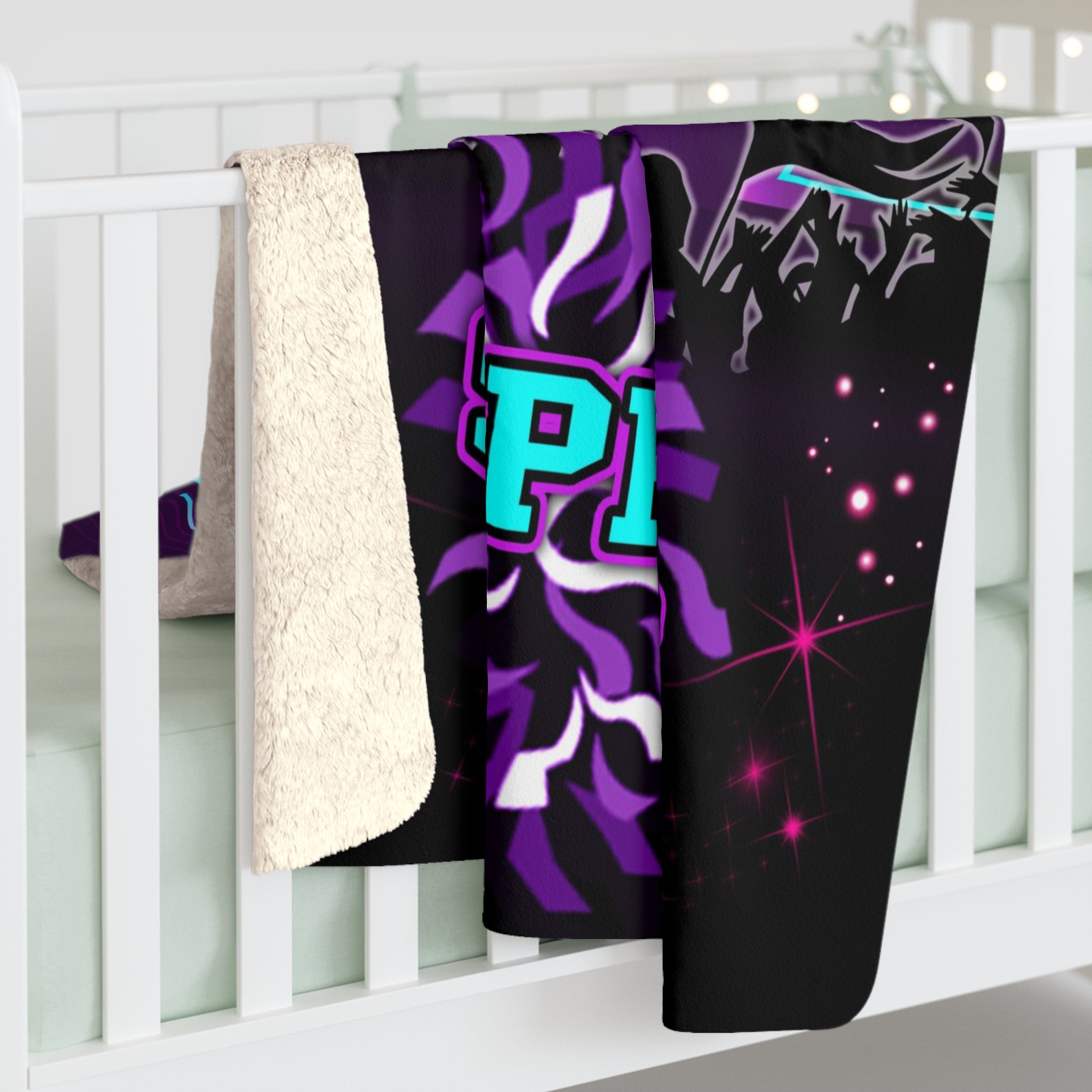 Personalized Happy Birthday Cheerleading Custom Name Blanket, Girl Blanket, Cheerleading Lovers Blanket, Gift For Cheerleader, Birthday Gifts