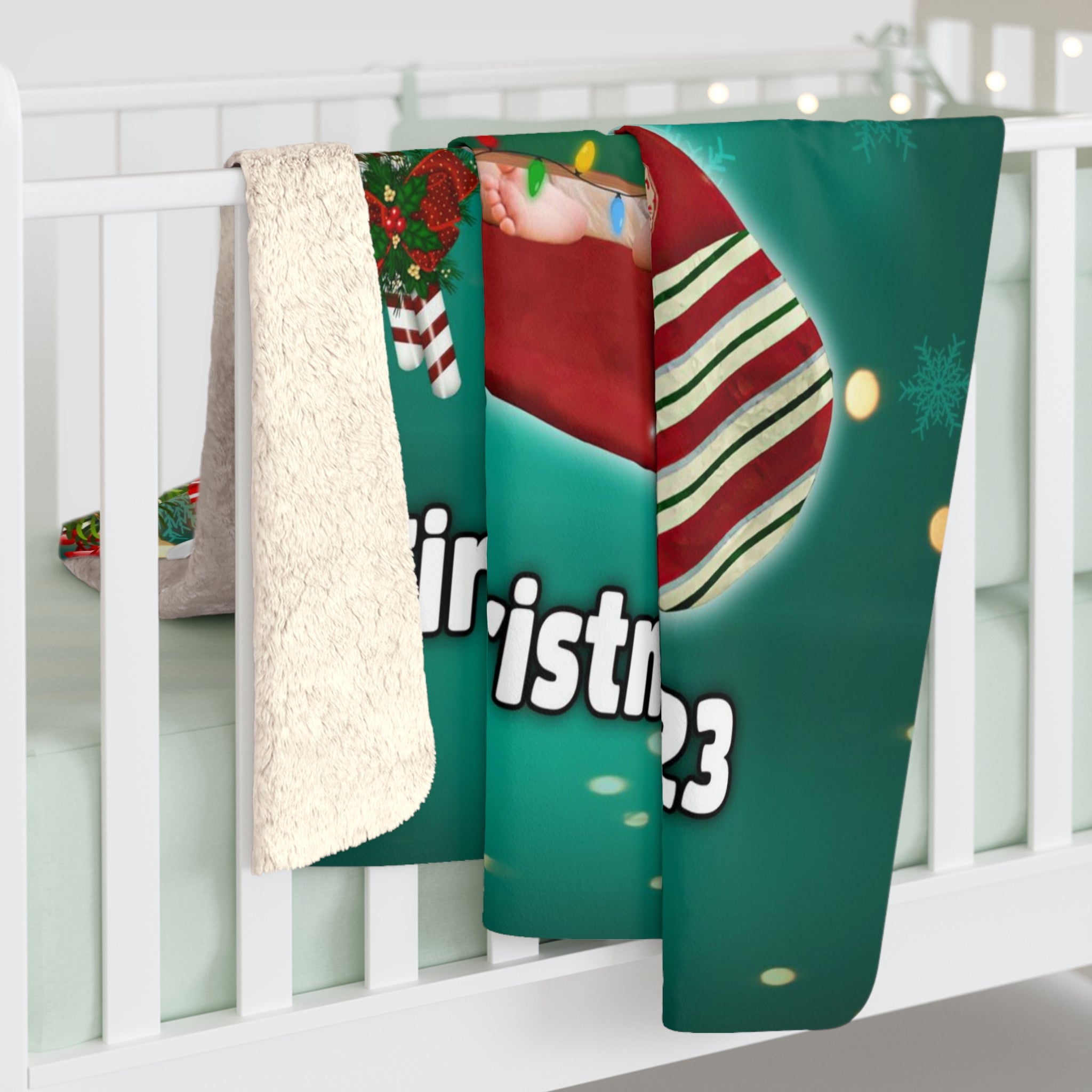 Personalized My 1st Christmas Joy Custom Name Blanket For Baby, Christmas Baby 2023 Blanket, 1st Christmas Blanket, Christmas Gifts