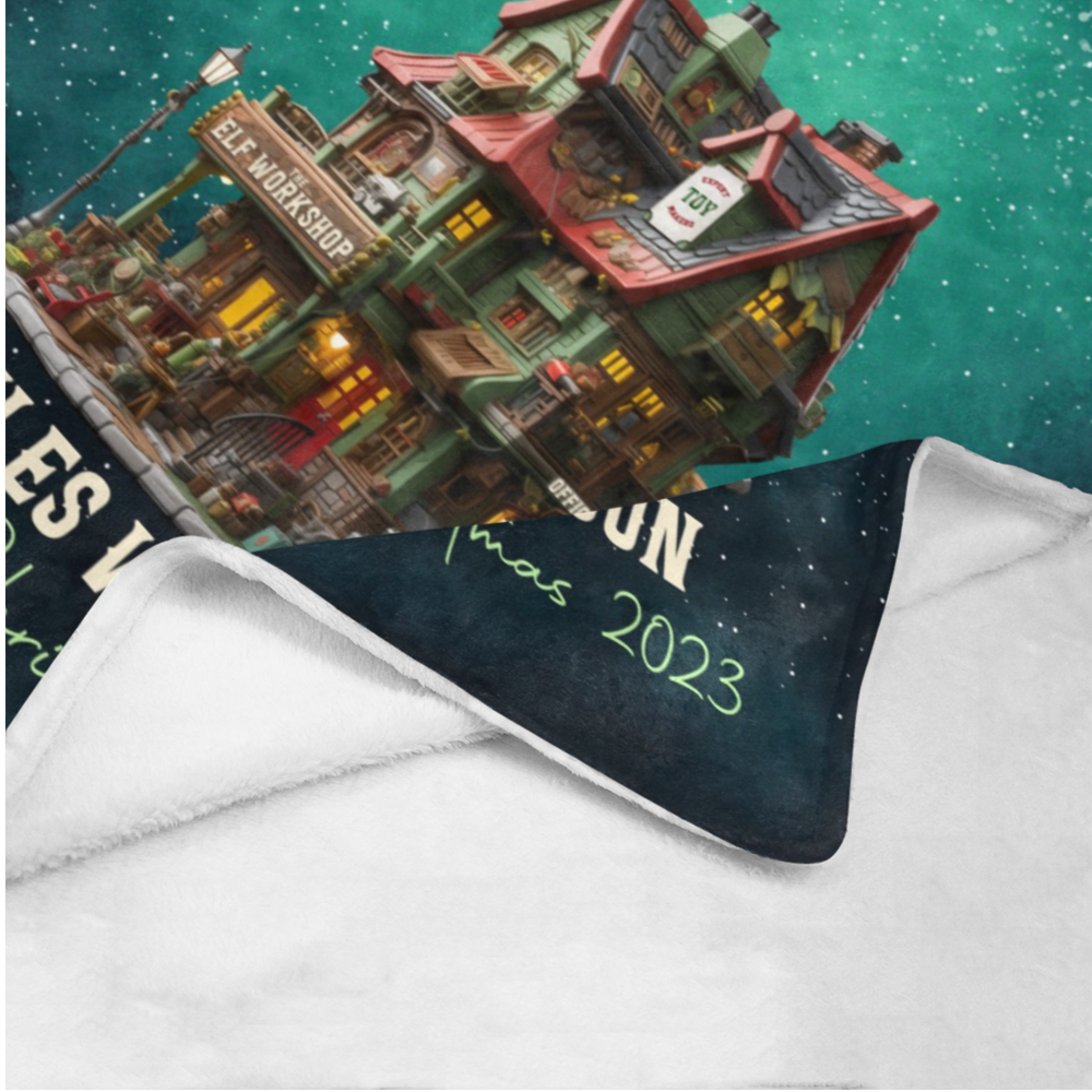 Personalized ELF First Christmas 2023 Custom Name Blanket, Personalized Kid Blanket, Christmas Baby 2023 Blanket, Christmas Gifts