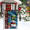 Personalized Christmas Flag, Custom Double Side Let It Snow Flag, Snowman Christmas Garden Flag, House Flag, Christmas Gift