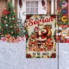 Personalized Christmas Flag, Custom Double Side Christmas Santa Flag, Tis The Season To Be Jolly Garden Flag, House Flag Christmas Gift