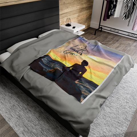 Image of USA Printed Custom Blanket, YOGA Life Goes On Custom Blanket, Message Blanket, Minky Blanket, Sherpa Blanket, Fleece Blanket