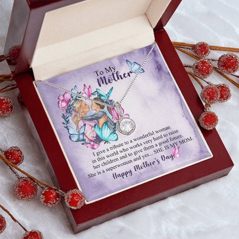 Image of To My Mother Happy Mother's Day Eternal Hope Necklace