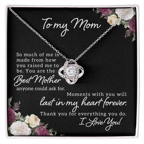 Image of To My Mom So Much Of Me Love Knot Necklace