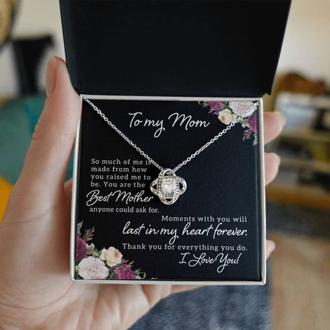 Image of To My Mom So Much Of Me Love Knot Necklace