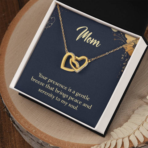 Image of Mom Serenity To Me Soul Interlocking Hearts Necklace