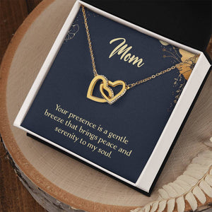 Mom Serenity To Me Soul Interlocking Hearts Necklace