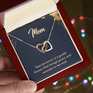 Mom Serenity To Me Soul Interlocking Hearts Necklace