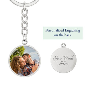 To My Mother In Law I Feel Lucky To Have You In My Life Upload Image Circle Keychain