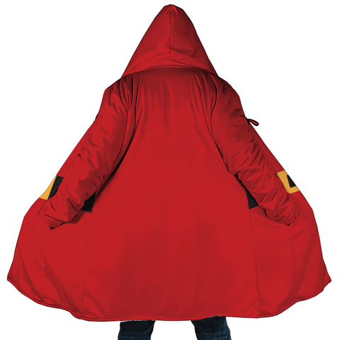 Image of Personalized Hooded Cloak Coat, Christmas Santa's Coat Custom Name Hooded Cloak Coats