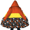 Personalized Hooded Cloak Coat, Halloween Trick Or Treat Pattern Hooded Cloak Coats