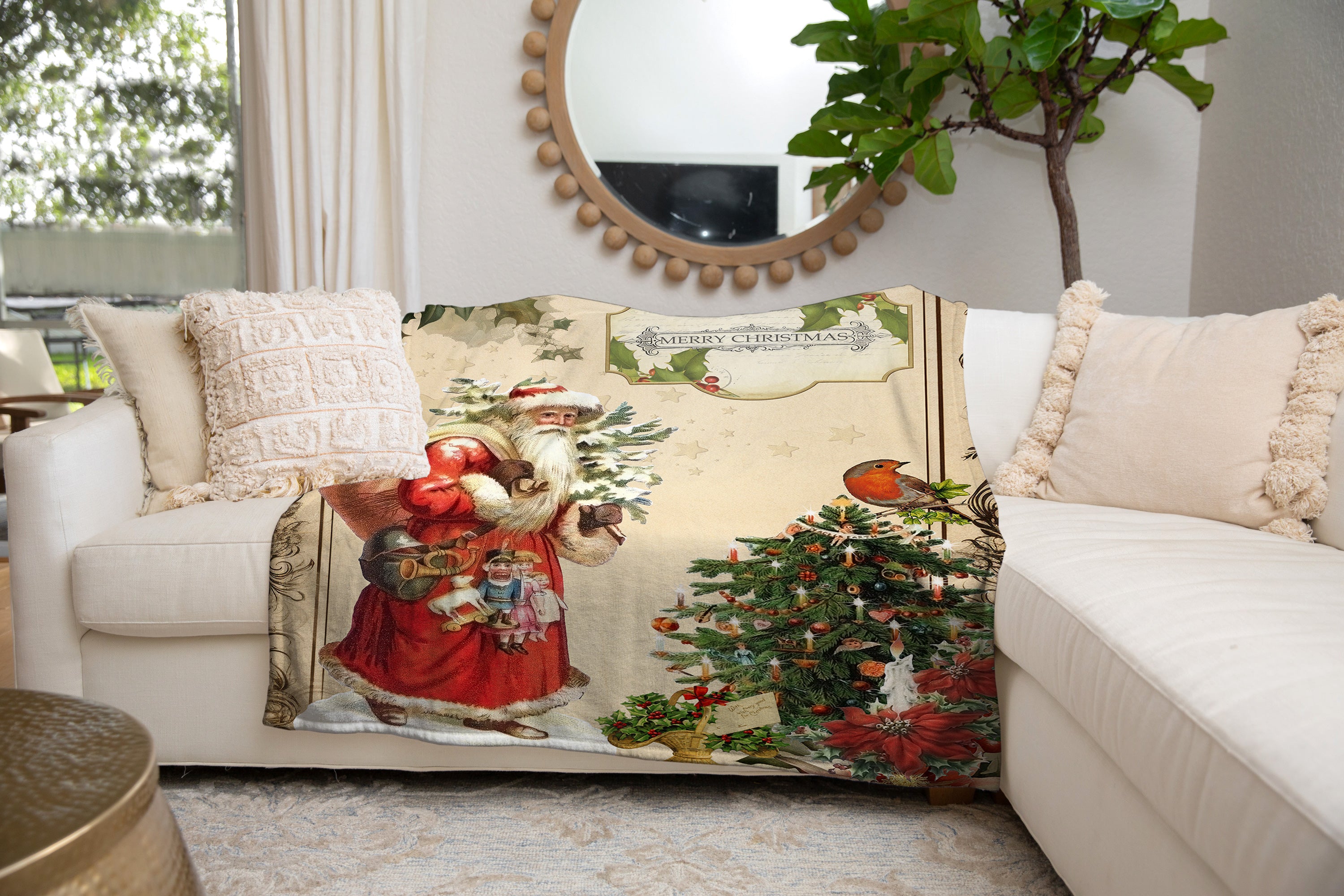 Personalized Christmas Santa Blanket, Santa Blanket, Personalized Blanket, Christmas Blanket, Sherpa Blanket, Fleece Blanket, Christmas Gift