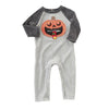 Mud Pie Little Boys' Halloween Pumpkin Zipper Mouth One Piece