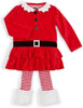 Mud Pie Baby Girls Christmas Santa Tunic And Legging Set