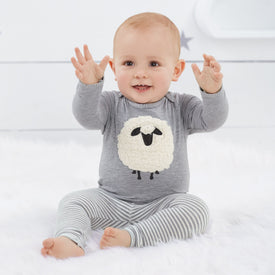 Mud Pie Little Boys'  Sheep 2pcs Set