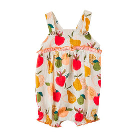 Mud Pie Little Girls Fruit Bubble / Romper