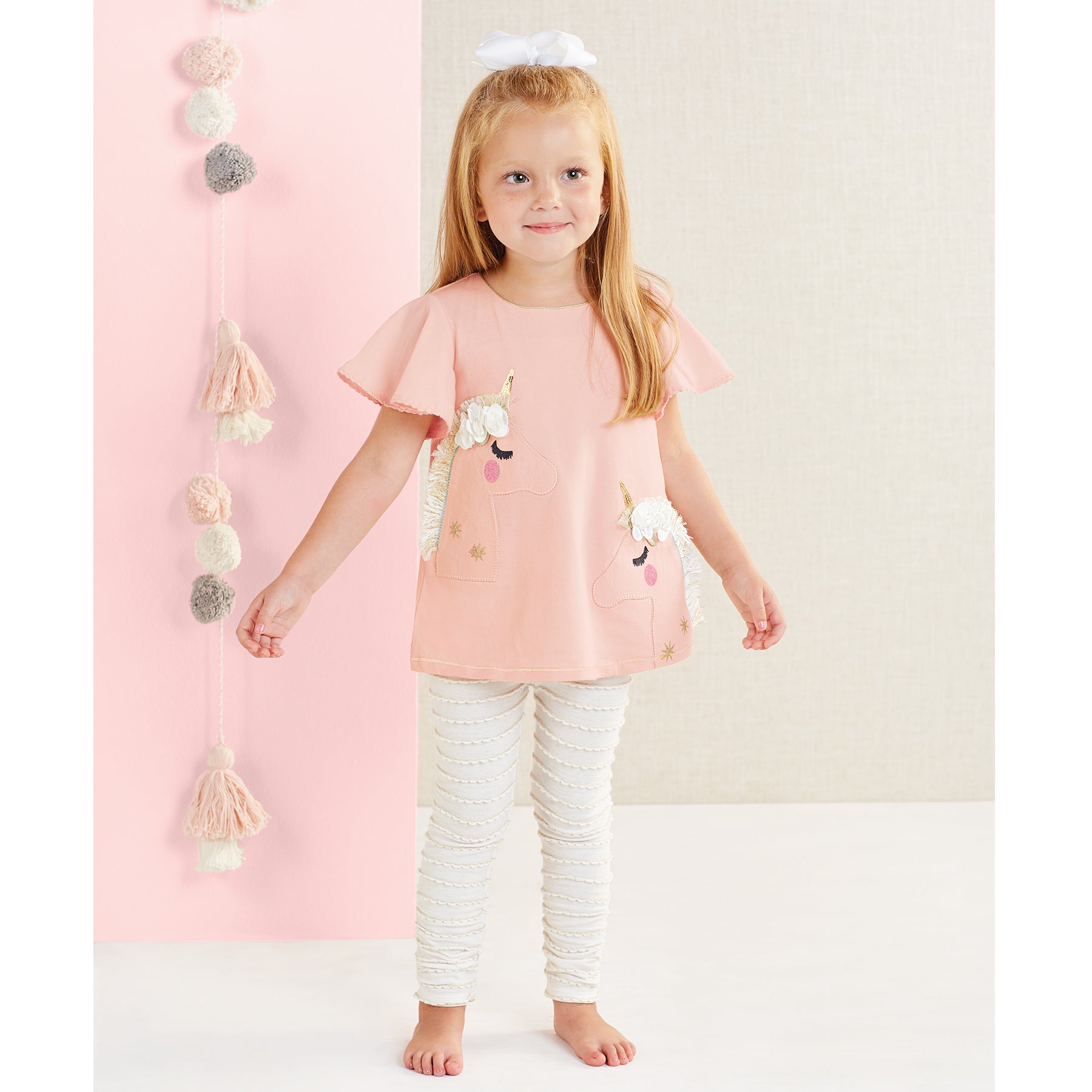Mud Pie Girls Unicorn Tunic & Legging Set