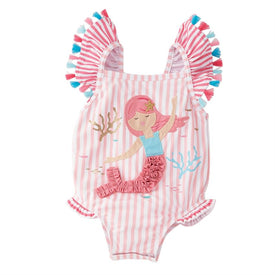 Mud Pie Baby Girl Mermaid One-Piece Swimsuit