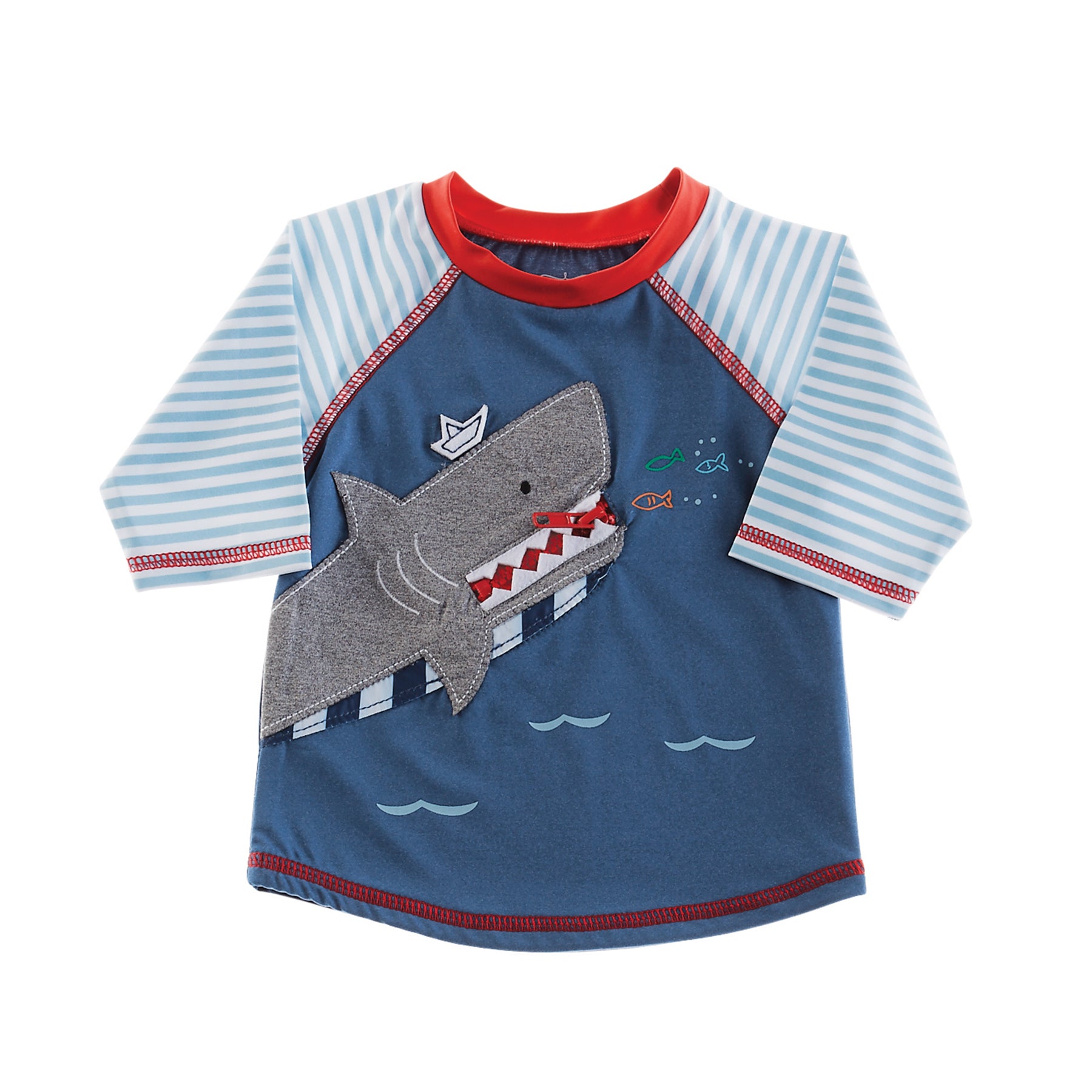 Mud Pie Boy Shark Rash Guard