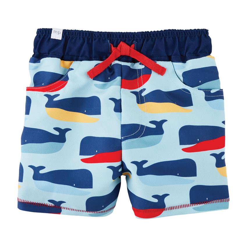 Mud Pie Baby Boys Whale Swim Trunks