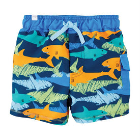 Mud Pie Baby Boys Shark Swim Trunks