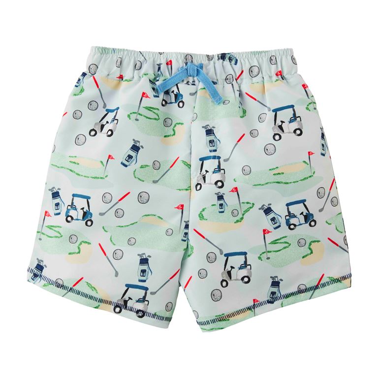 Mud Pie Little Boys Golf Swim Trunks