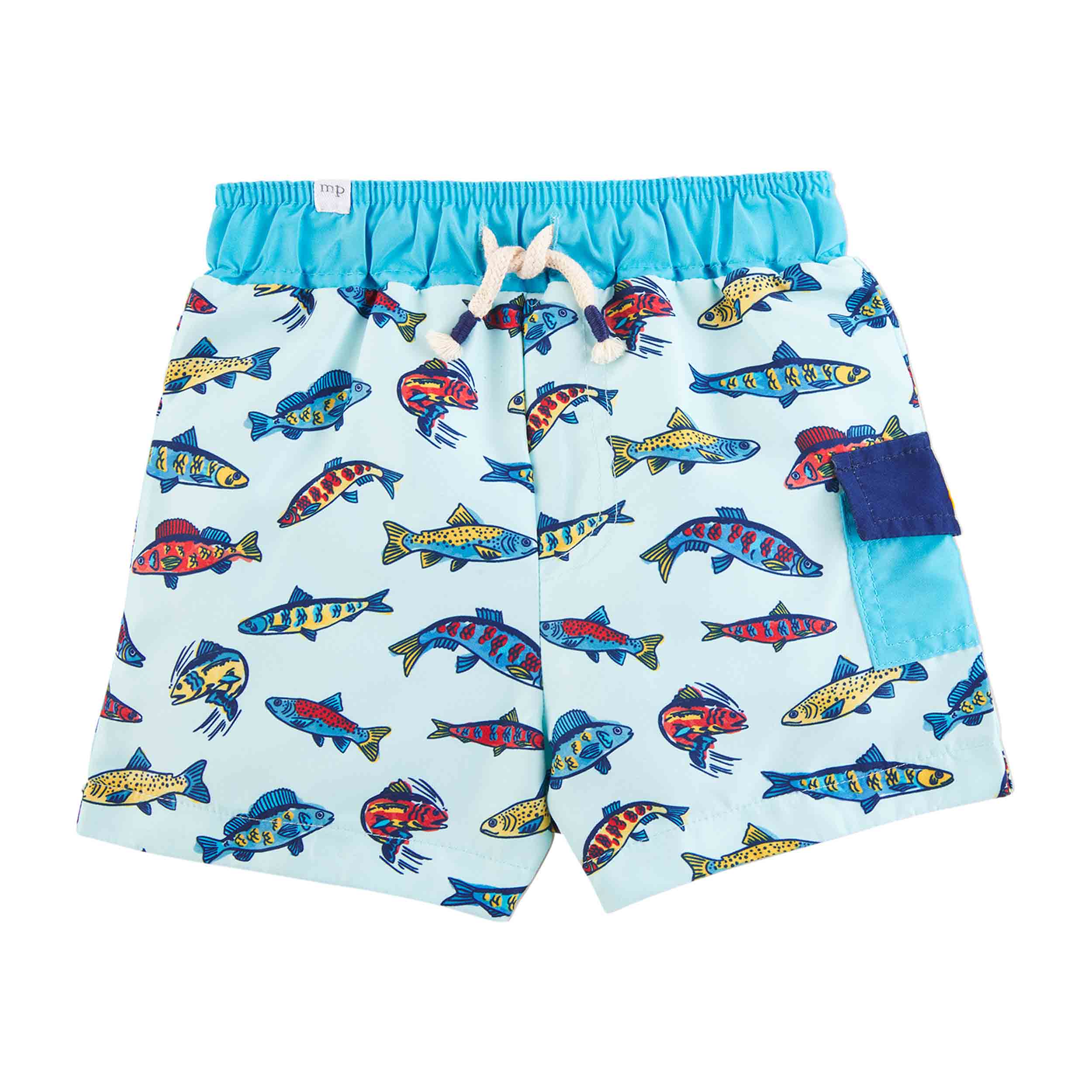 Mud Pie Little Boys Fish Swim Trunks
