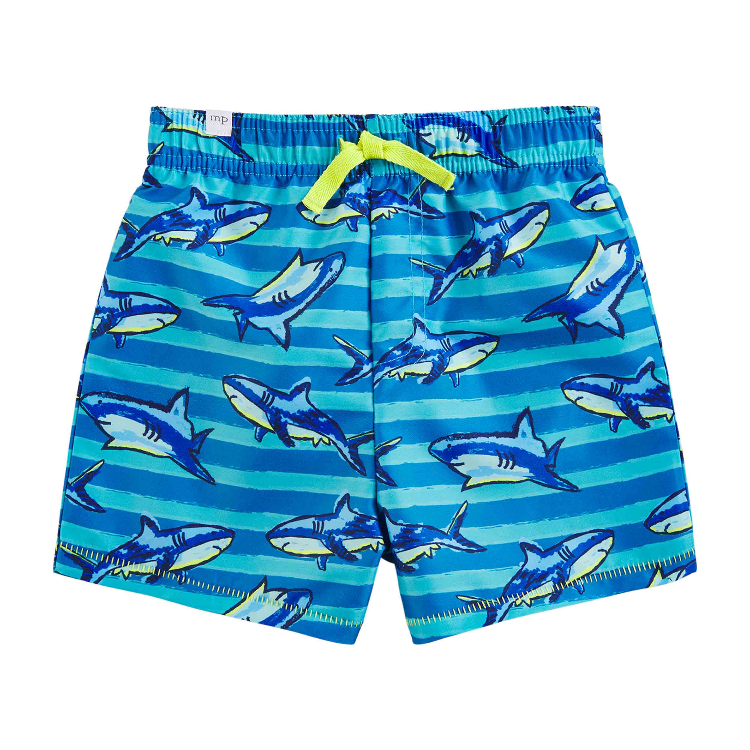 Mud Pie Little Boy's Shark Swim Trunks