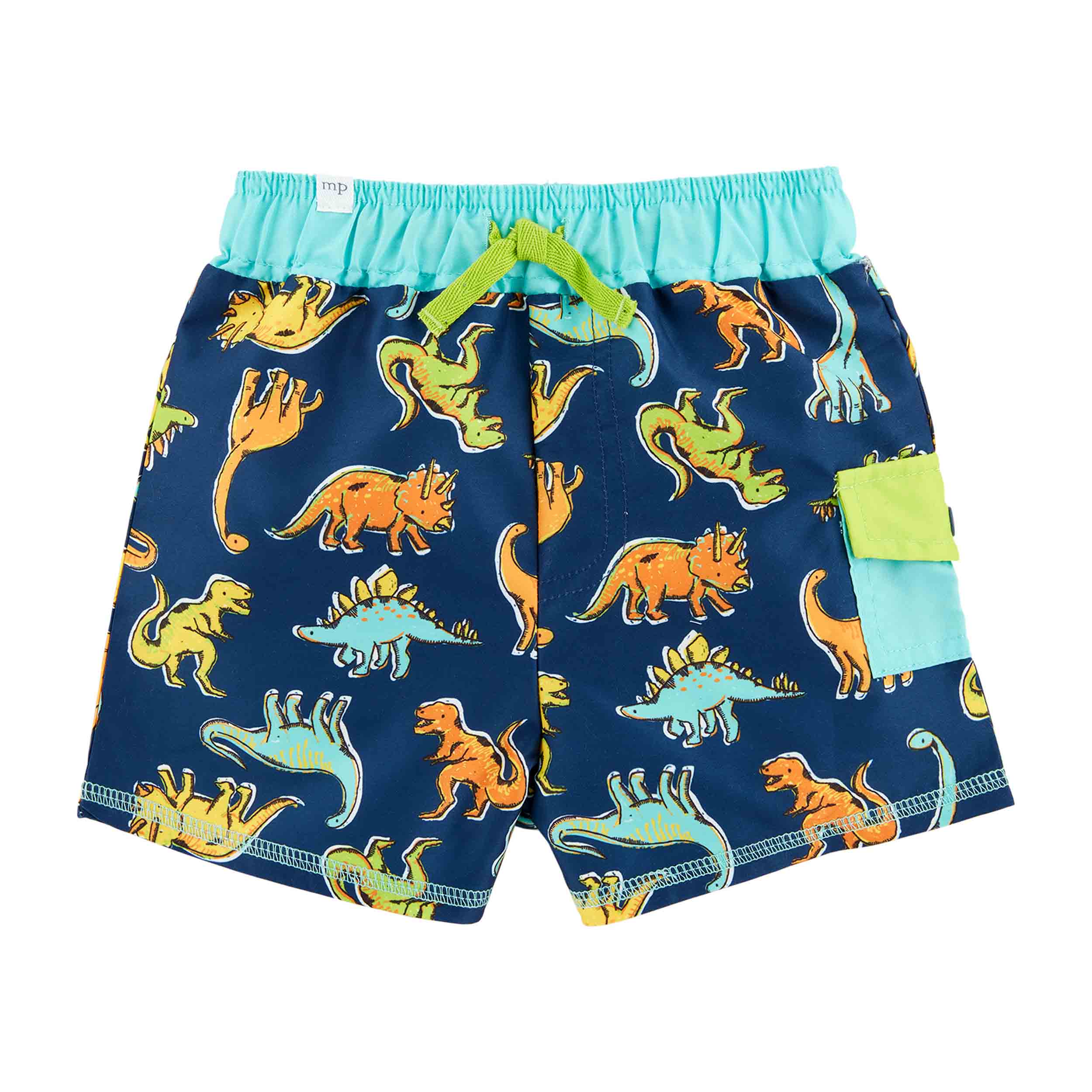 Mud Pie Little Boy's Dino Swim Trunks