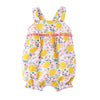 Mud Pie Baby Girls Lemon Floral Bubble Size 3 Months to 18 Months