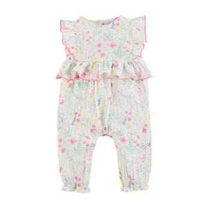 Mud Pie Baby Girl Easter Bunny Floral Longall