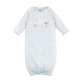 Pie New Born Baby Girl Easter Blue Crochet Bunny Gown 0-3M