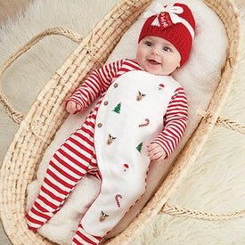 Mud Pie Baby Christmas Schiffly Sleeper