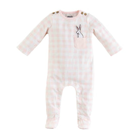 Mud Pie Baby Girl Easter Pink Bunny Pocket Sleeper