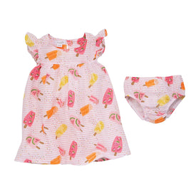 Mud Pie Baby Girls' Muslin Popsicle Dress