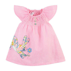 Mud Pie Little Girls Easter Bunny Seersucker Dress