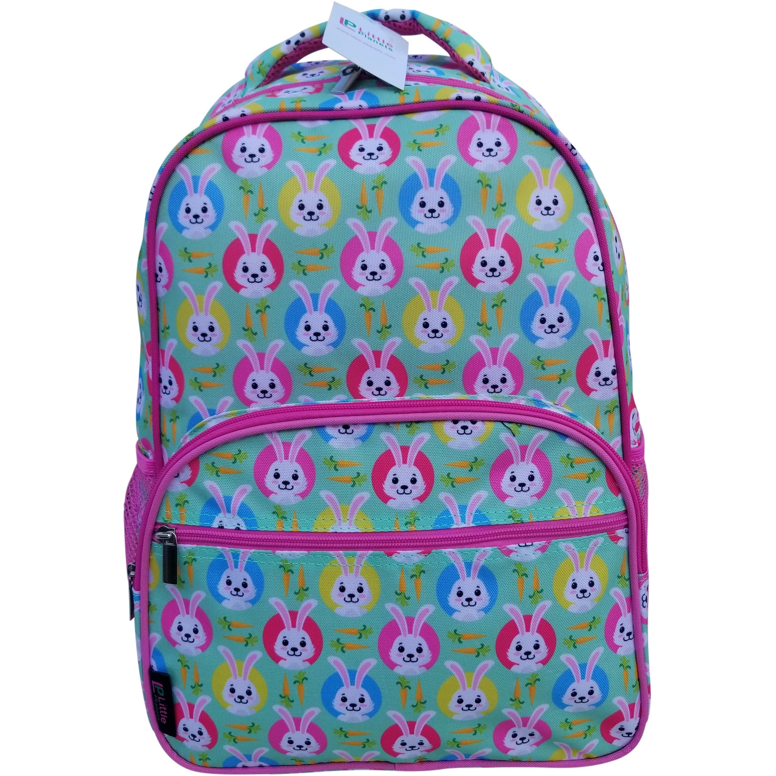 Little Planets Girls All Over Print 16'' Bunny Kid School Backpack