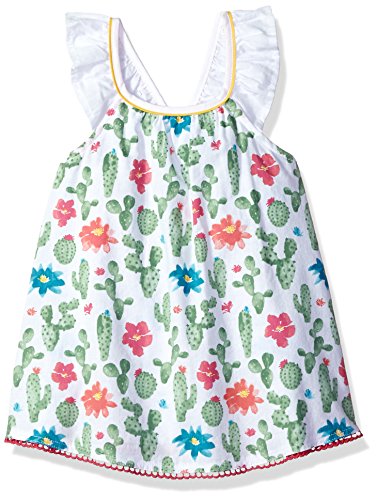 Mud Pie Girls Desert Cactus Bloom Flutter Sleeve Dress