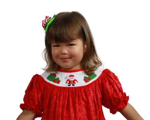 Image of Dana Kids Christmas Holiday Santa Gifts Bishop Girl Dress