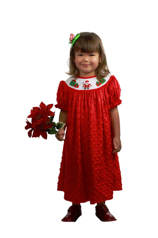 Dana Kids Christmas Holiday Santa Gifts Bishop Girl Dress